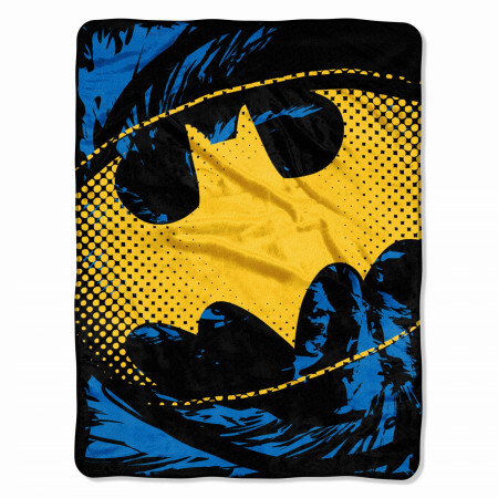 Batman Yellow Symbol Throw Blanket